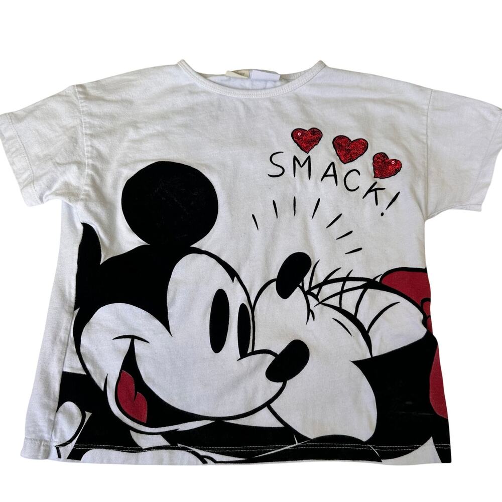 Zara Disney Mickey & Minnie Mouse Tee - Girls Size 7